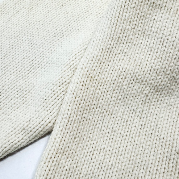 Pacha Cream Cable-Knit Oversized Turtleneck Sweater - Picture 3 of 8